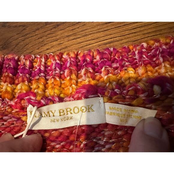 Ramy Brook Women's Darla Space Dye One Shoulder Dress - Size Medium Cozy Chic - Picture 4 of 8